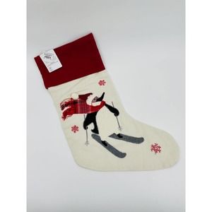 Pottery Barn Stocking Holiday Icons Crewel Knit Stockings Ski Penguin